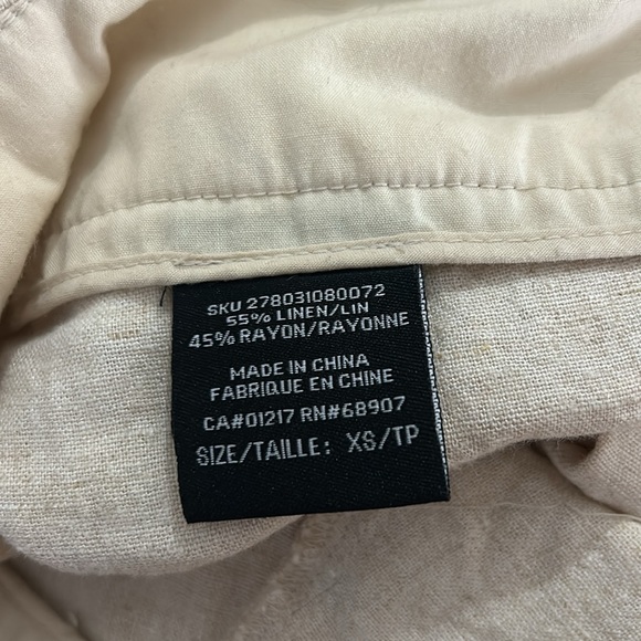 Le château linen pants low rise lousse wide - Picture 6 of 6